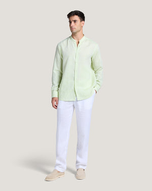 Maxwell Mandarin Linen Shirt