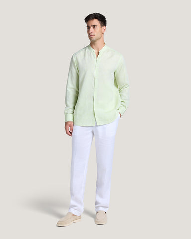 Maxwell Mandarin Linen Shirt