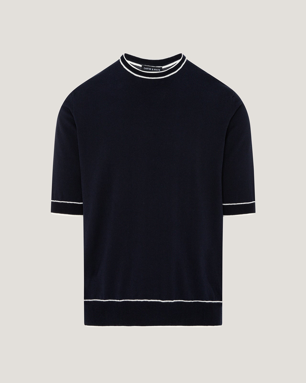 Men Masha Crewneck Pima Cotton Tshirt – Carter White