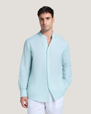 Maxwell Mandarin Linen Shirt