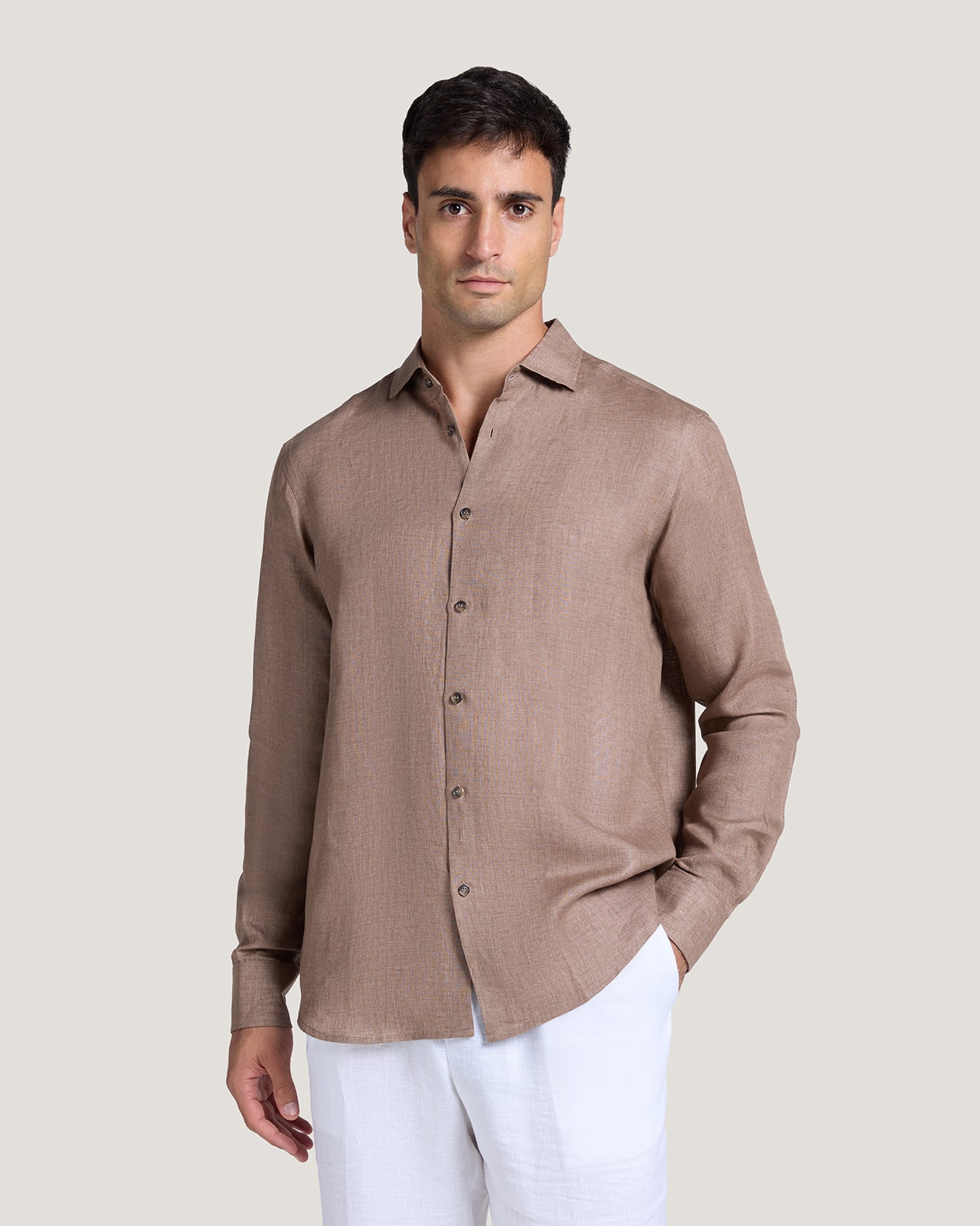 Men Classic Linen Shirt