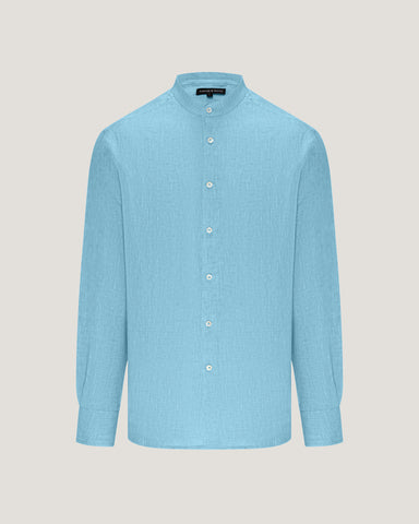 Maxwell Mandarin Linen Shirt