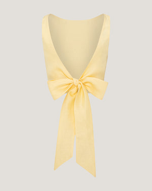 Women Belle Boat Neck Tie Up Cropped Top