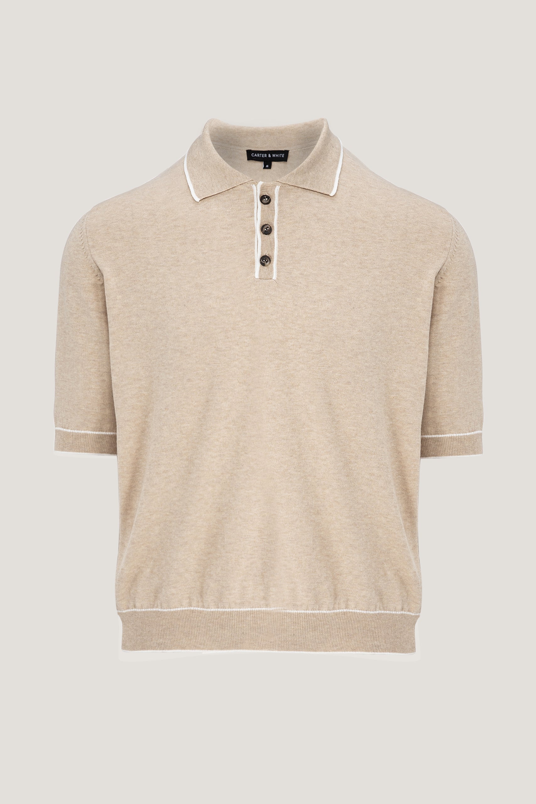 Men Moris Pima Cotton Polo T shirt – Carter White