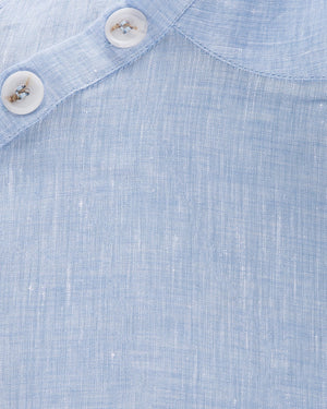 Jemma High Collar Placket Top