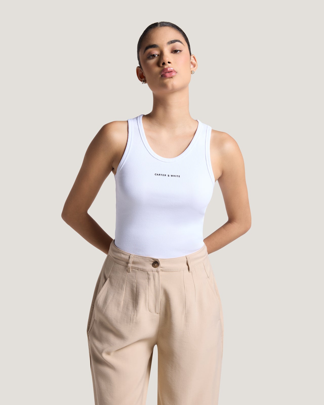 新品ALAÏA ホワイト タンクトップ　値下げ中‼️ Alaia Tank Top – Carter & White