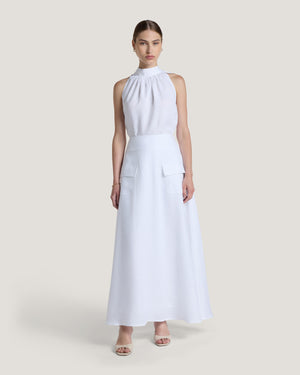 Women Victoria Linen Halter Neck