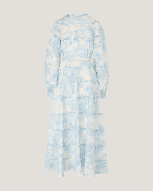 Women Rowdha Ruffle Printed Maxi Dress