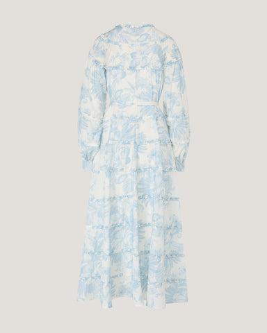 Women Rowdha Ruffle Printed Maxi Dress