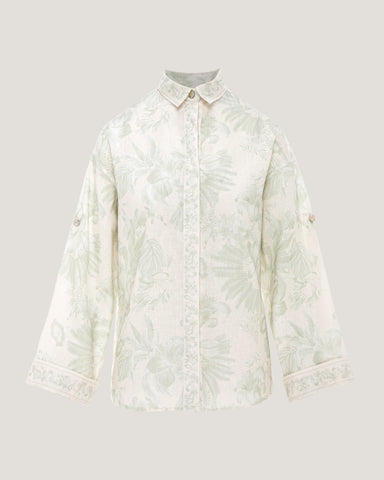 Women Jamila Border Print Shirt