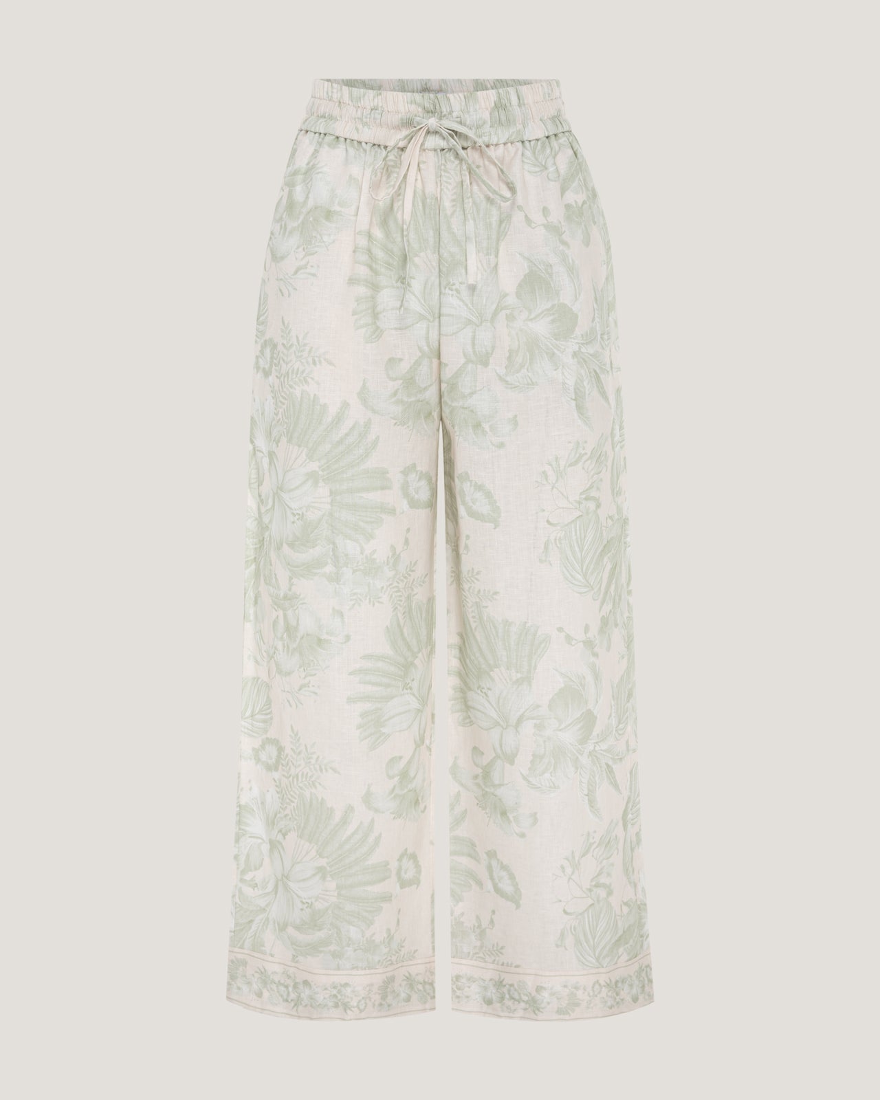 Women Jamila Border Print Trousers
