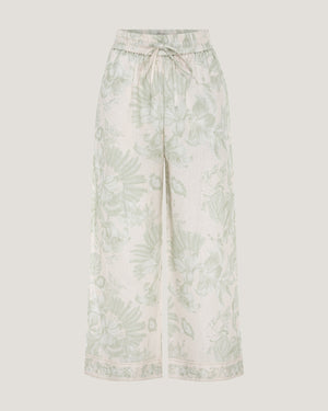 Women Jamila Border Print Trousers