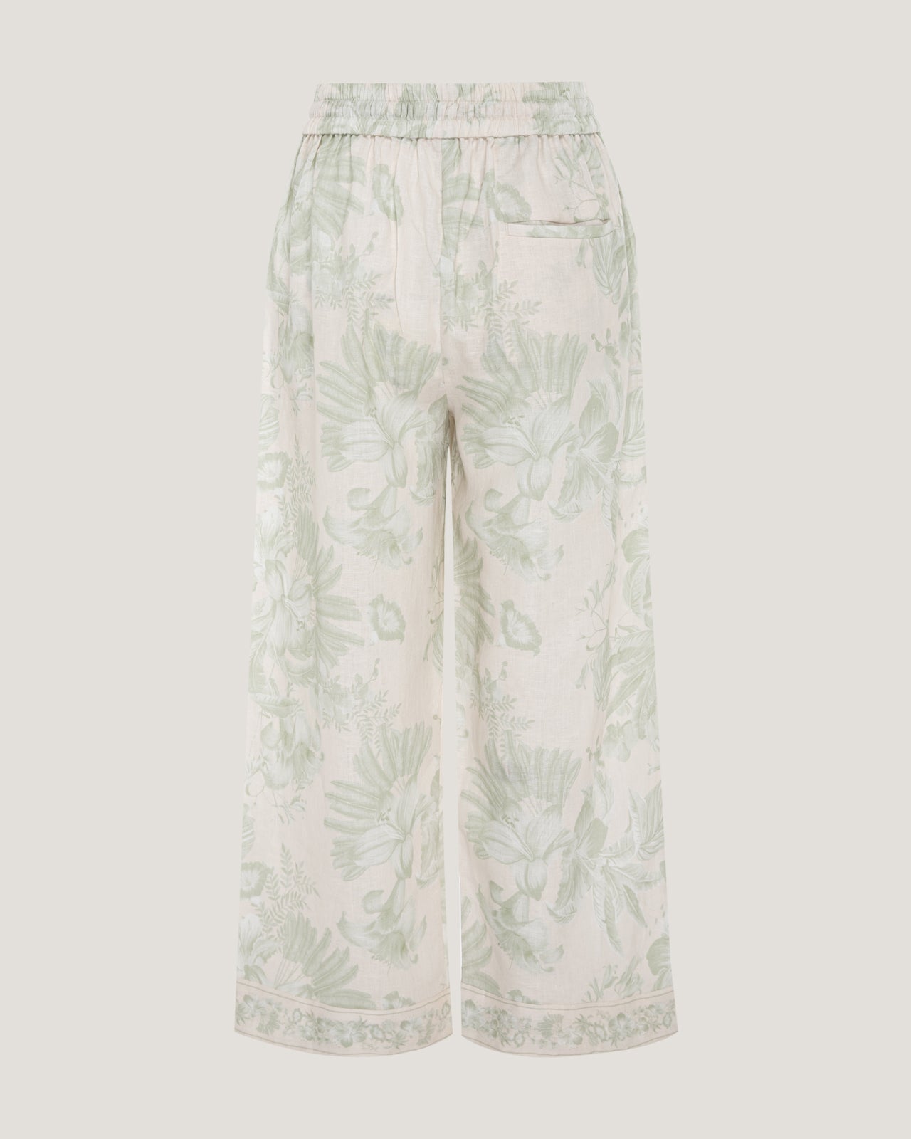 Women Jamila Border Print Trousers