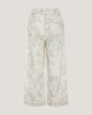 Women Jamila Border Print Trousers