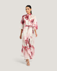 Women Nadine Printed Button Down Dress