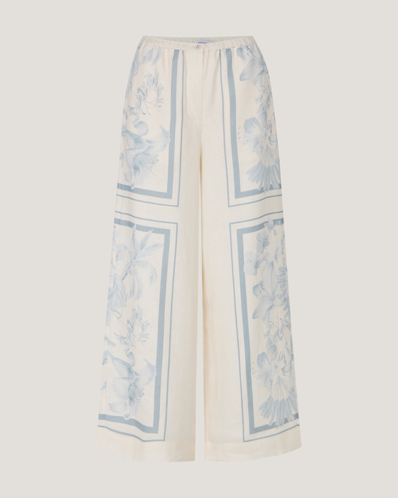 Women Kate Panel Print Trousers