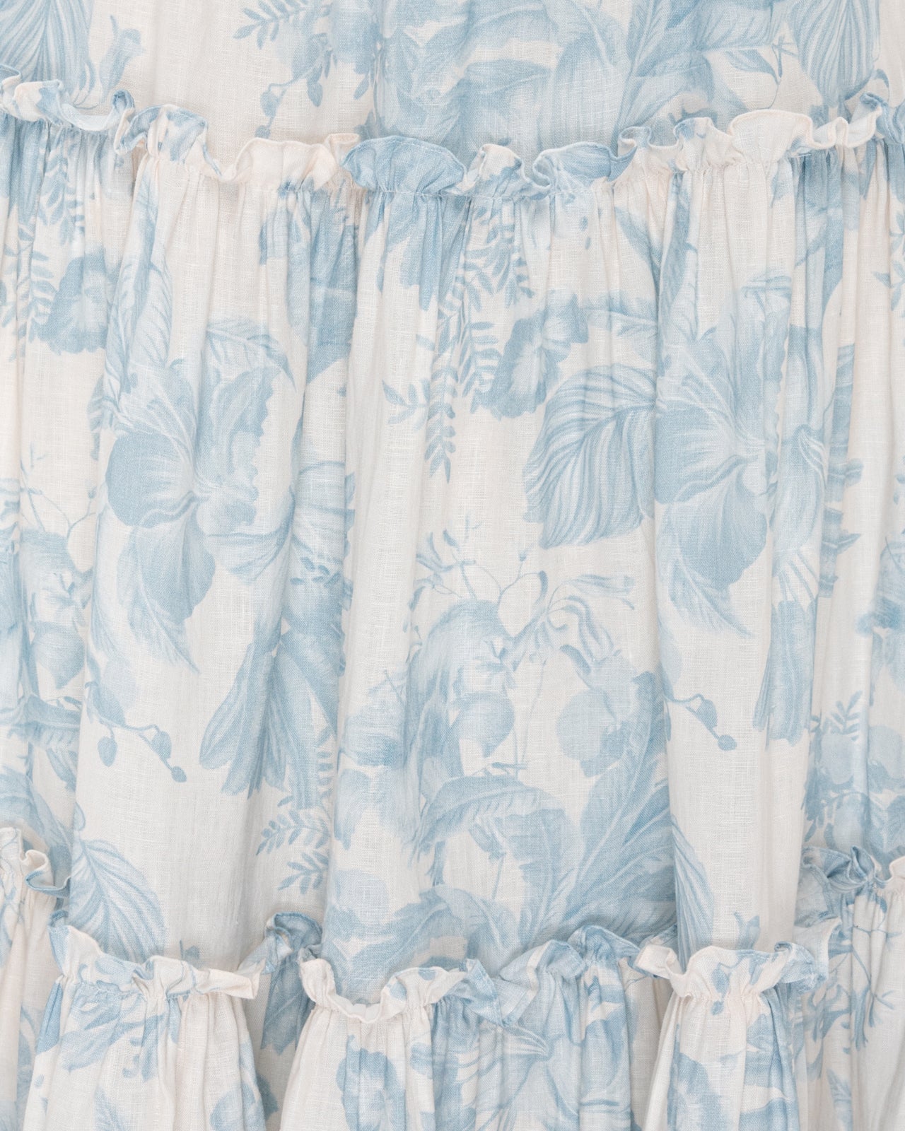Women Amna Gathered Printed Tiered Skirt With Ruffles