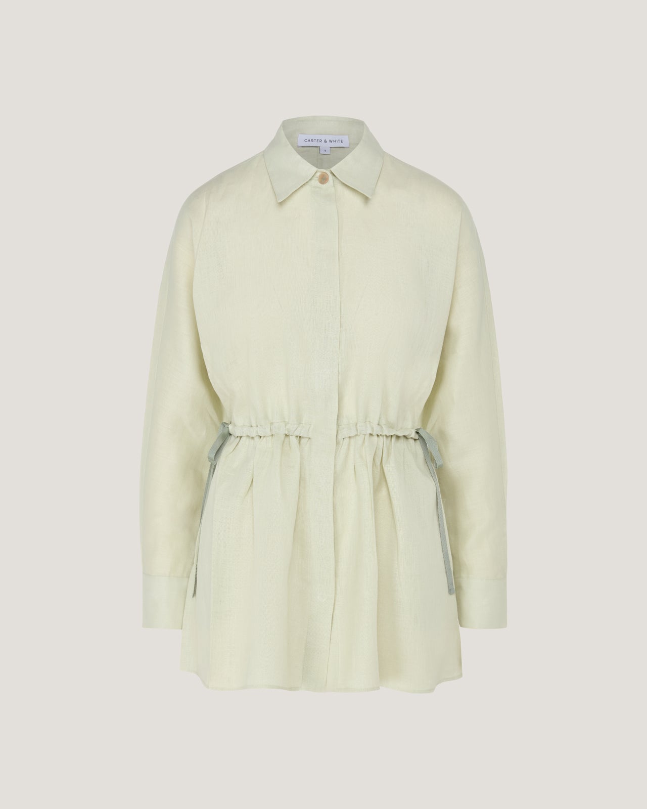 Women Jade Elasticated Linen Shirt