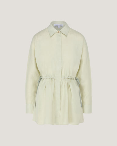 Women Jade Elasticated Linen Shirt