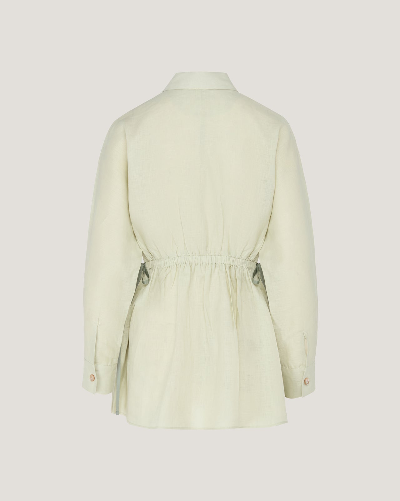 Women Jade Elasticated Linen Shirt