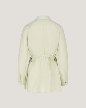 Women Jade Elasticated Linen Shirt
