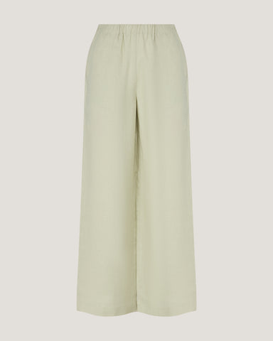Women Jade Straight Leg Linen Trousers
