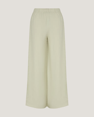 Women Jade Straight Leg Linen Trousers