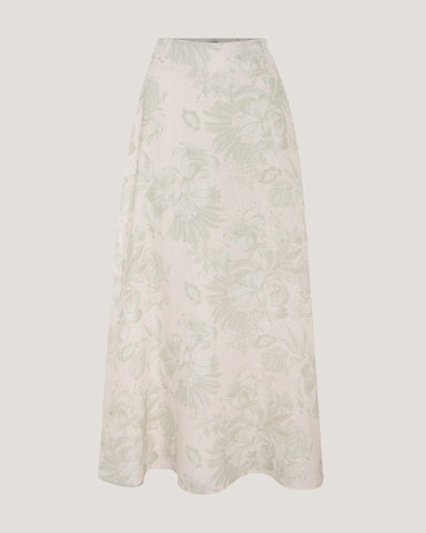 Women Clara Classic Printed Flared Skirt