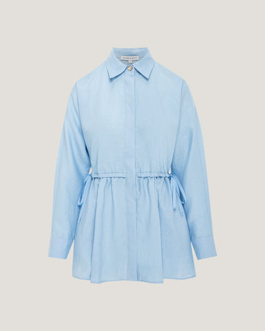 Women Jade Elasticated Linen Shirt