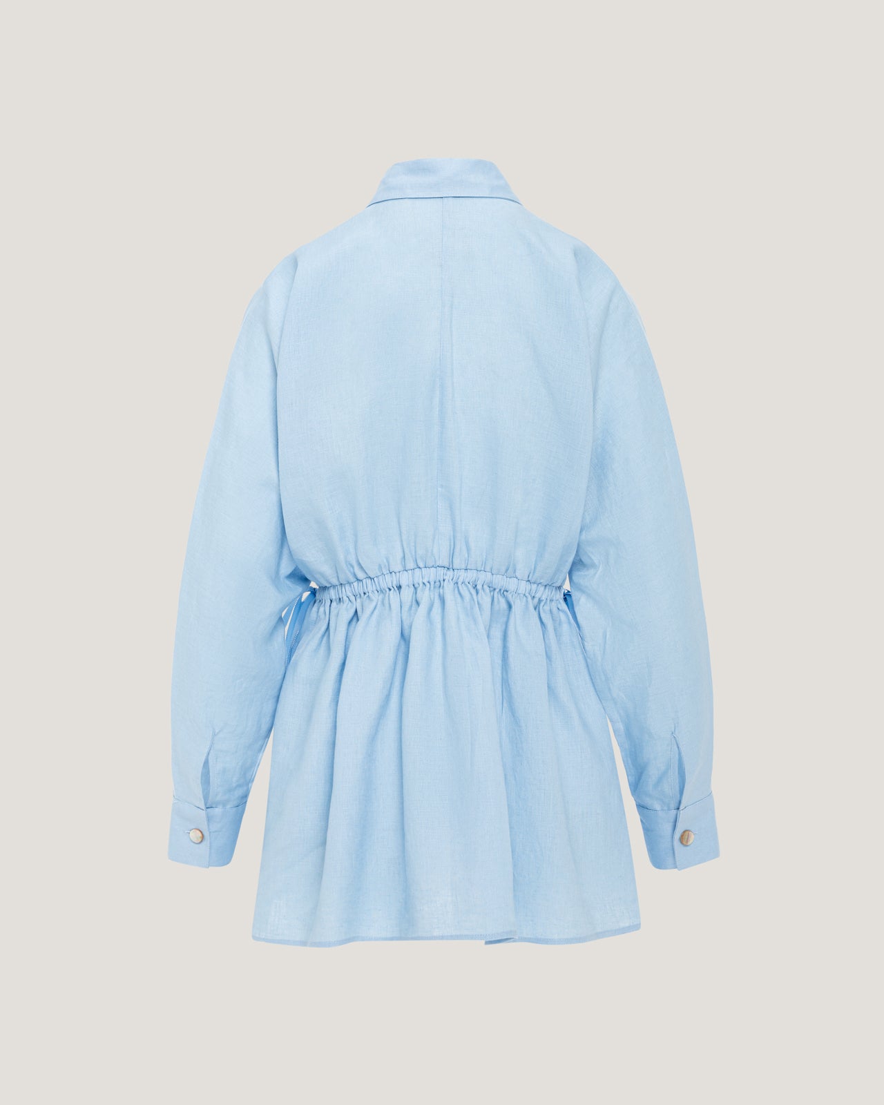Women Jade Elasticated Linen Shirt