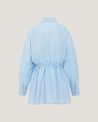 Women Jade Elasticated Linen Shirt