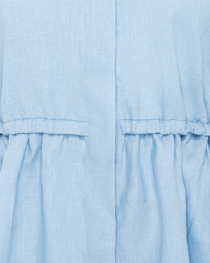 Women Jade Elasticated Linen Shirt
