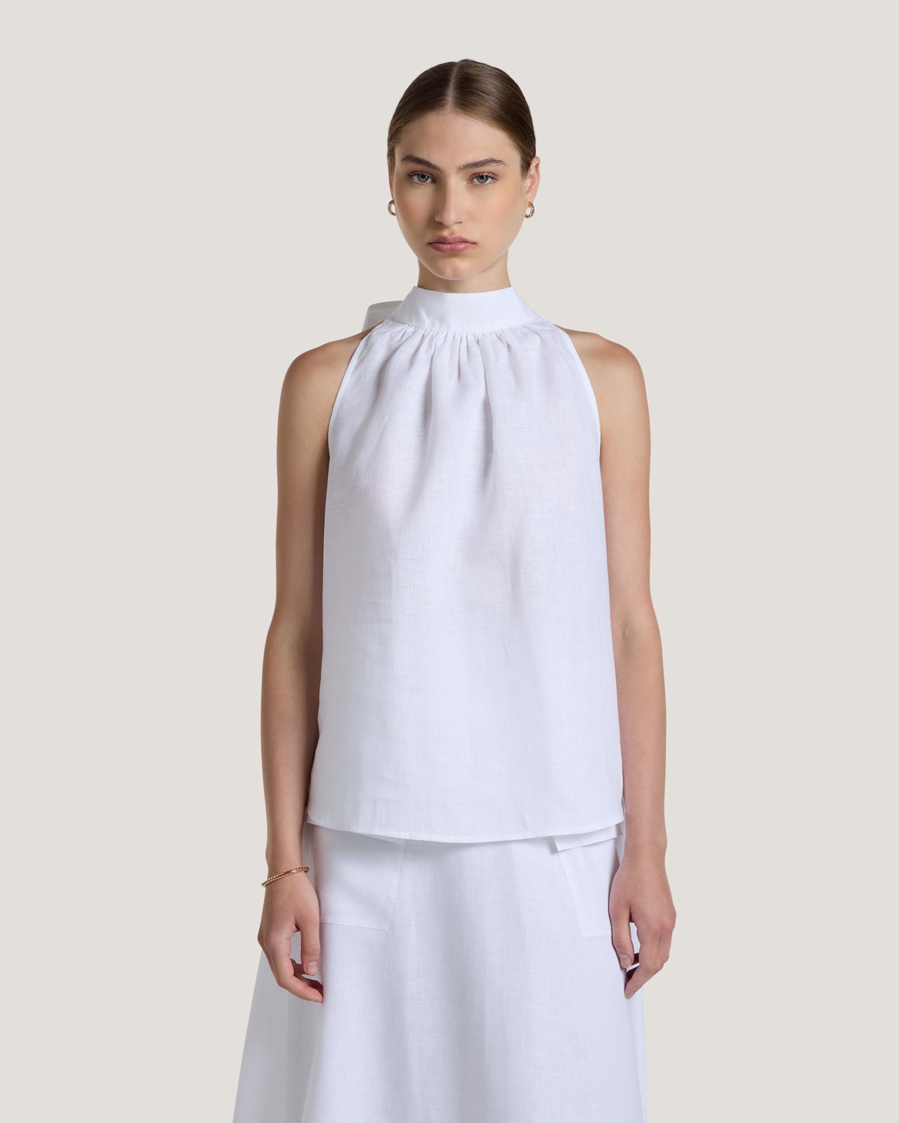 Women Victoria Linen Halter Neck