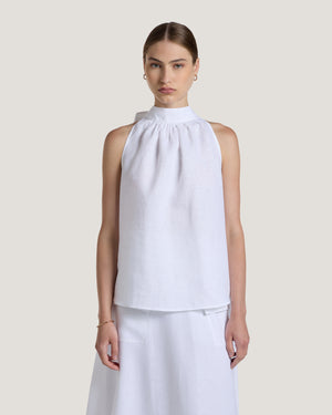 Women Victoria Linen Halter Neck