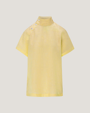 Jemma High Collar Placket Top