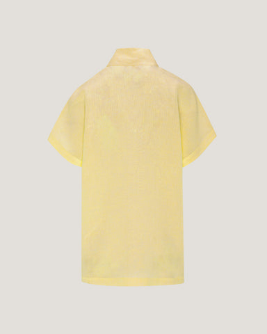 Jemma High Collar Placket Top