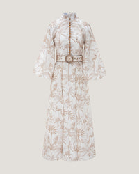 Women Nadia Printed Button Down Dress