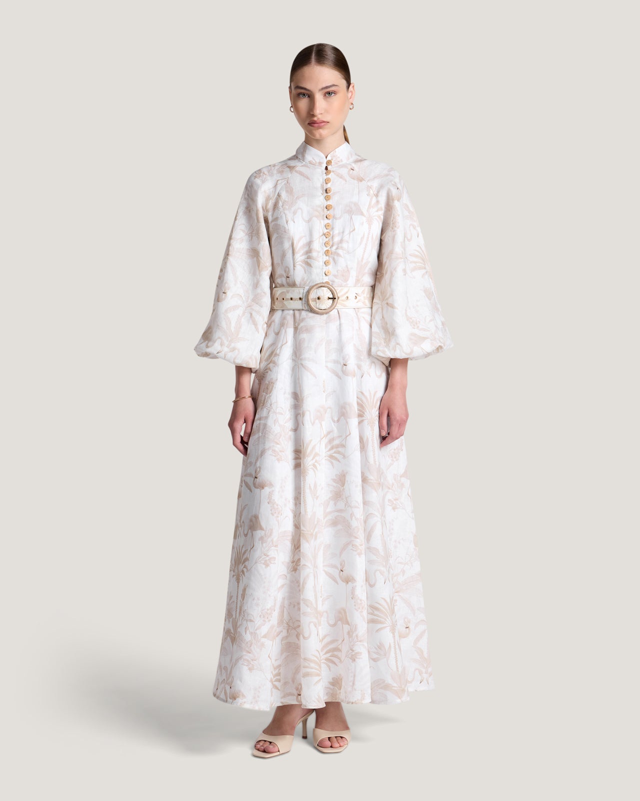 Women Nadia Printed Button Down Dress
