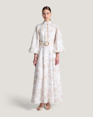 Women Nadia Printed Button Down Dress