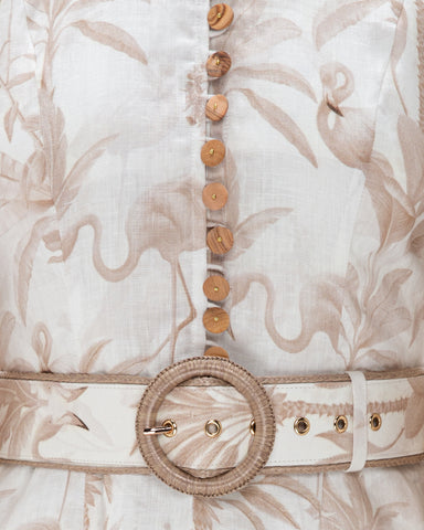 Women Nadia Printed Button Down Dress