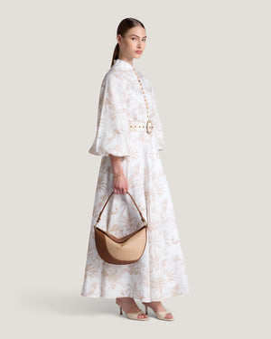 Women Nadia Printed Button Down Dress