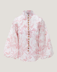 Women Nadine Printed Button Down Blouse