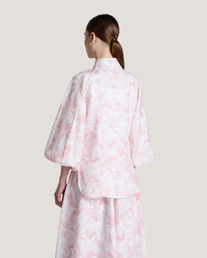 Women Nadine Printed Button Down Blouse