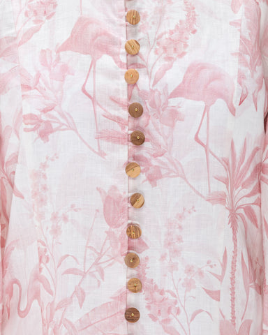 Women Nadine Printed Button Down Blouse