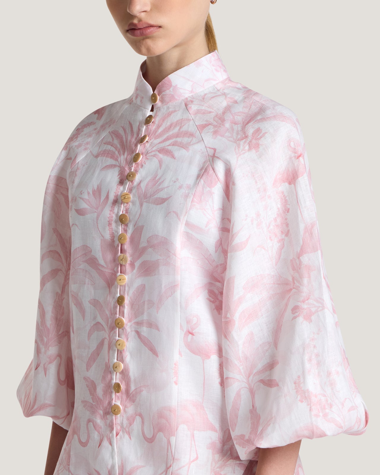 Women Nadine Printed Button Down Blouse