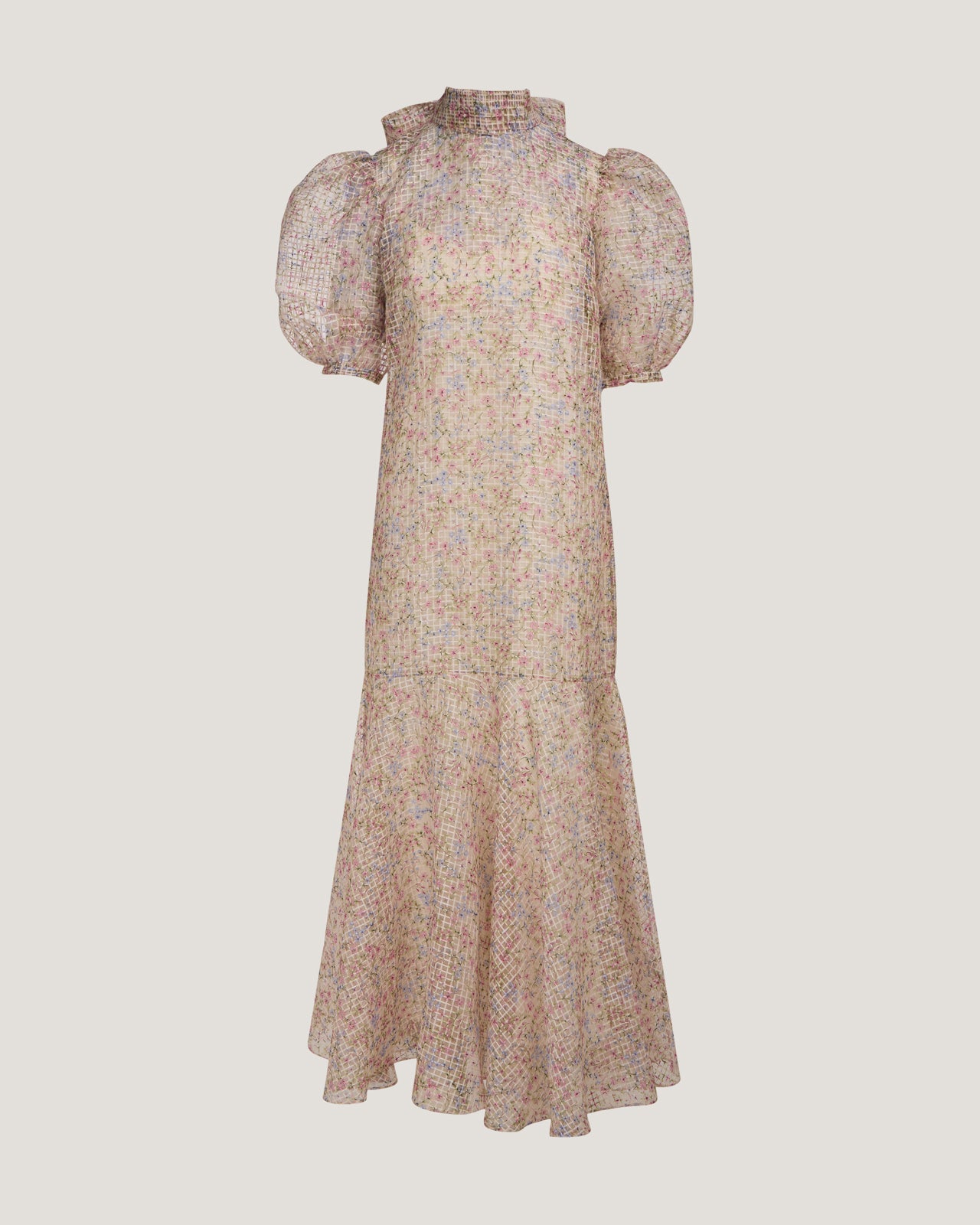 Women Iris Short Sleeves Maxi Dress