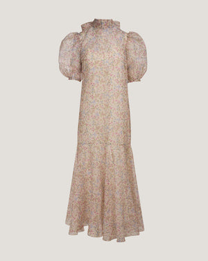 Women Iris Short Sleeves Maxi Dress