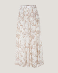 Women Amaya Pleated Printed Maxi Skirt