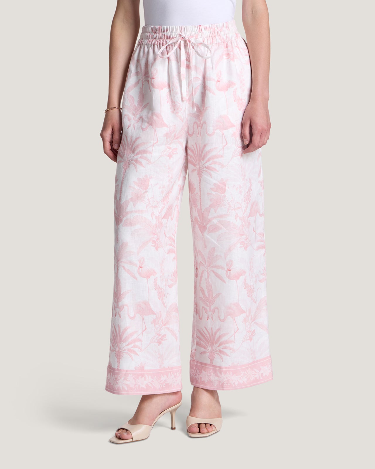 Women Jamila Border Printed Trousers