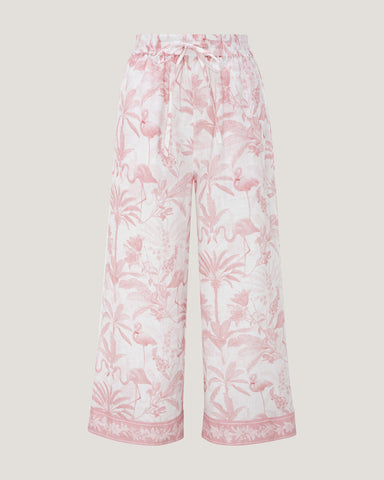 Women Jamila Border Printed Trousers